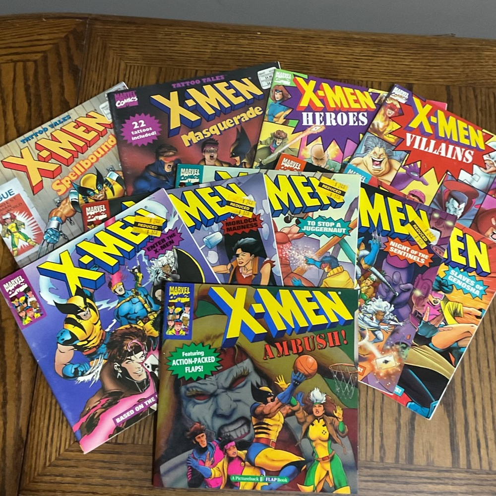 9 Marvel X-Men Comic Books 📚 with Vibrant Covers